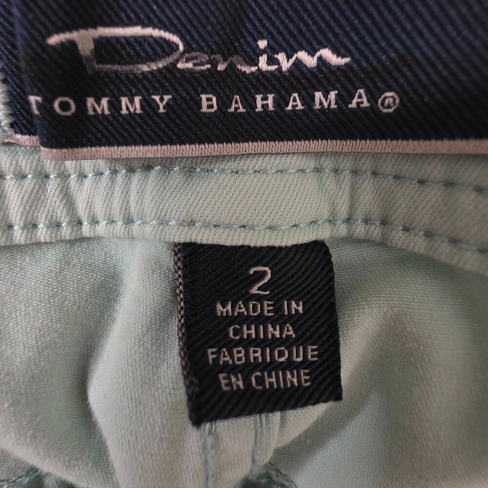 Tommy Bahama Women's Clam Digger Seaform Green Shorts, Size 2 - Picture 9 of 10